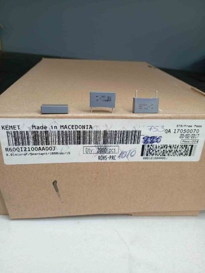 60QI2100AA00J 10NF 1000V 15 0.05 KEMET POLYESTER KONDANSATÖR resmi