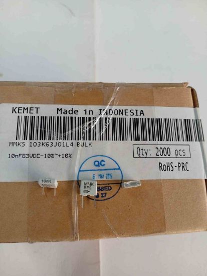 MMK5103K63J01L4BULK 10NF 63V 5 0.1 KEMET POLYESTER KONDANSATÖR resmi