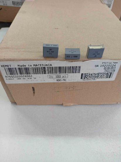 R76QI2220JH30J 22NF 1000V 15 0.05 KEMET POLYESTER KONDANSATÖR resmi