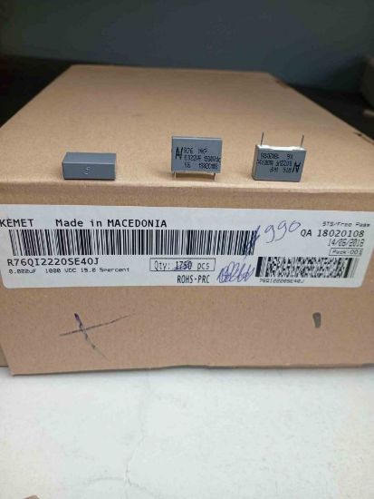 R76QI2220SE40J 22NF 1000V 15 0.05 KEMET POLYESTER KONDANSATÖR resmi
