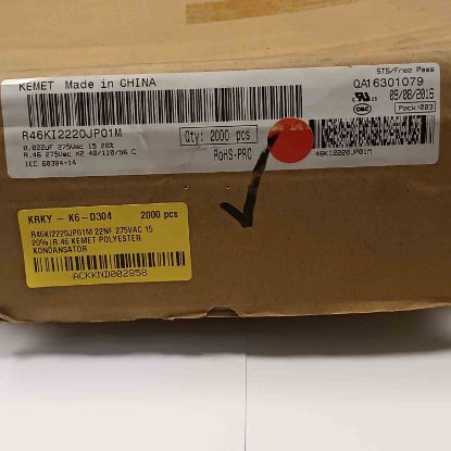 R46KI2220JP01M 22NF 275VAC 15 20%|R.46 KEMET POLYESTER KONDANSATÖR resmi