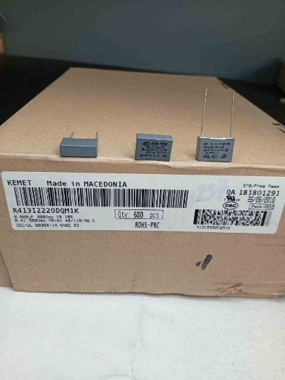 R413I2220DQM1K 22NF 300VAC 15 0.1 KEMET POLYESTER KONDANSATÖR resmi