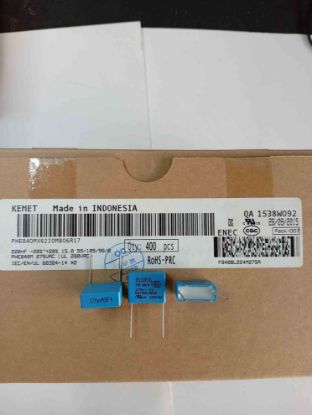 PHE840MX6220MB06R17 220NF 275VAC 15 0.2 KEMET POLYESTER KONDANSATÖR resmi