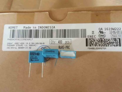 PHE840MX6220MB06R17 220NF 275VAC 15 0.2 KEMET POLYESTER KONDANSATÖR resmi