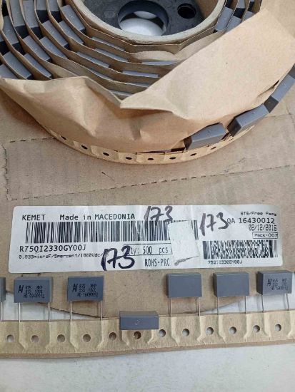 R75QI2330GY00J 33NF 1000V 15 0.05 KEMET POLYESTER KONDANSATÖR resmi
