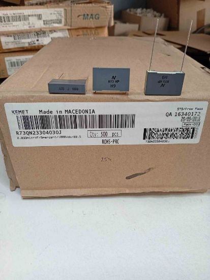 R73QN23304030J 33NF 1000V 22.5 0.05 KEMET POLYESTER KONDANSATÖR resmi