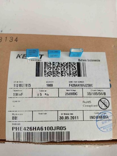 PHE426HA6100JR05 100NF 250V 10 0.05 KEMET POLYESTER KONDANSATÖR resmi