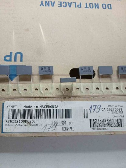 76II3100DQ30J 100NF 250V 15 0.05 KEMET POLYESTER KONDANSATÖR resmi