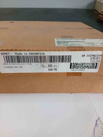 MMK5 473K63J01L16.5 TA18 47NF 63V 5 0.1 KEMET POLYESTER KONDANSATÖR resmi
