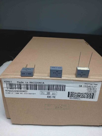 R76QI2390504EJ 39NF 1000V 15 0.05 KEMET POLYESTER KONDANSATÖR resmi