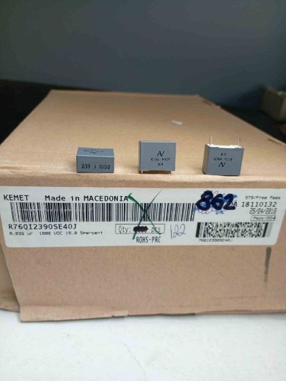 R76QI2390SE40J 39NF 1000V 15mm 0.05 KEMET POLYESTER KONDANSATÖR resmi