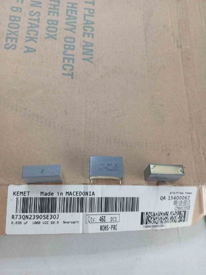 R73QN2390SE30J 39NF 1000V 22.5 0.05 KEMET POLYESTER KONDANSATÖR resmi