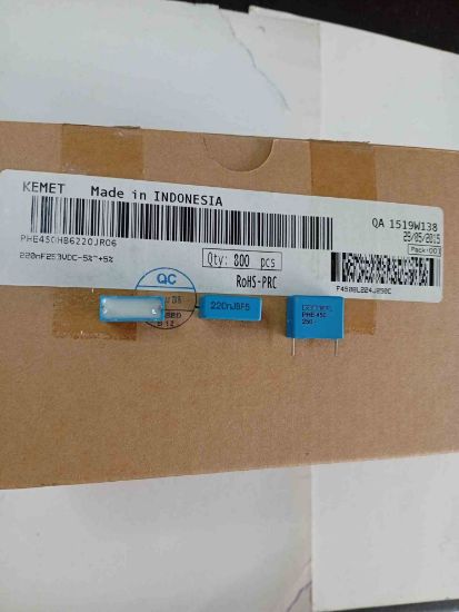 PHE450HB6220JR06 220NF 250V 15 0.05 KEMET POLYESTER KONDANSATÖR resmi