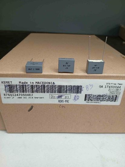 R76QI2470504EJ 47NF 1000V 15 0.05 KEMET POLYESTER KONDANSATÖR resmi