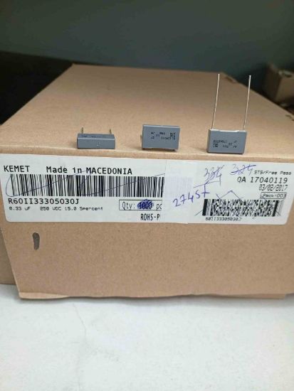 60II33305030J 330NF 250V 15 0.05 KEMET POLYESTER KONDANSATÖR resmi