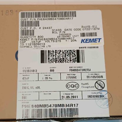 PHE840MB5470MB04R17 47NF 275VAC 15 0.2 KEMET POLYESTER KONDANSATÖR resmi