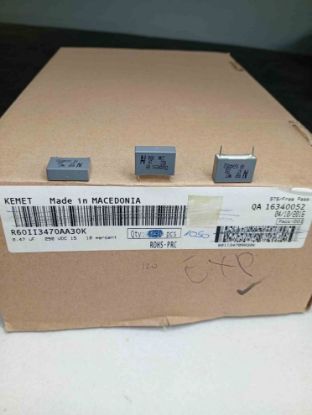 R60II3470AA30K 470NF 250V 15 0.1 KEMET POLYESTER KONDANSATÖR resmi