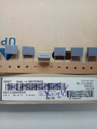 R60II3680DQ30K 680NF 250V 15 0.1 KEMET POLYESTER KONDANSATÖR resmi