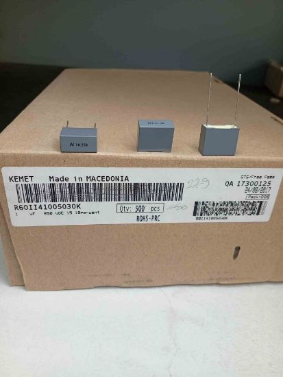 60II41005030K 1MF 250V 15 0.1 KEMET POLYESTER KONDANSATÖR resmi