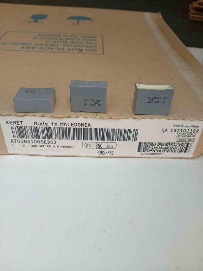 R76IN4100SE30J 1MF 250V 22.5 0.05 KEMET POLYESTER KONDANSATÖR resmi