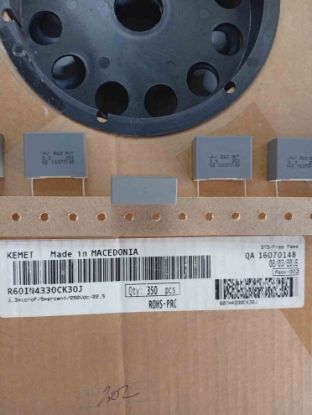 R60IN4330CK30J 3.3MF 250V 22.5 0.05 KEMET POLYESTER KONDANSATÖR resmi
