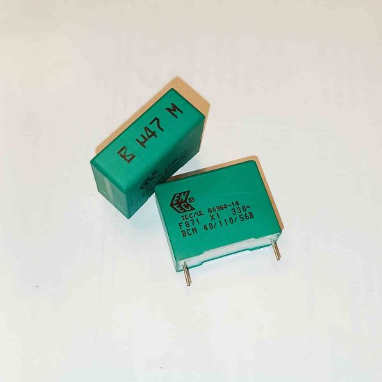 F871DP474M330Z 470NF 330VAC 22.5 0.2 KEMET POLYESTER KONDANSATÖR resmi