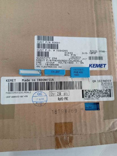PHE450KD6120JR06L2 120NF 400V 22.5 0.05 KEMET POLYESTER KONDANSATÖR resmi