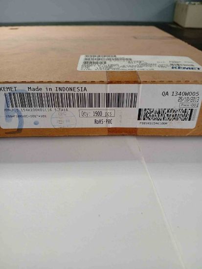 MMK7.5 154K100K01L16.5 150NF 100V 7.5 0.1 KEMET POLYESTER KONDANSATÖR resmi