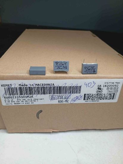 R46KI315000M2K 150NF 275VAC 15 10%|R.46 KEMET POLYESTER KONDANSATÖR resmi