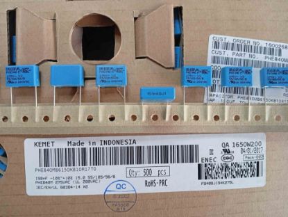 PHE840MB6150KB10R17T0 150NF 275VAC 15 0.1 KEMET POLYESTER KONDANSATÖR resmi