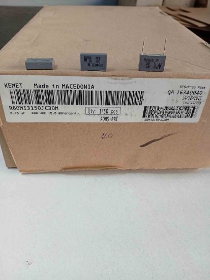 R60MI3150JC30M 150NF 400V 15 0.2 KEMET POLYESTER KONDANSATÖR resmi