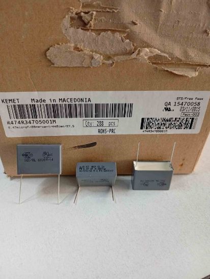 R474R34705001M 470NF 440VAC 27.5 20%|R.47 KEMET POLYESTER KONDANSATÖR resmi