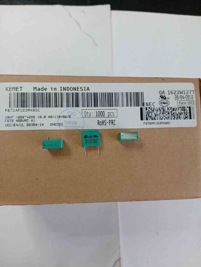 F872AP103M480C 10NF 480VAC 10 0.2 KEMET POLYESTER KONDANSATÖR resmi