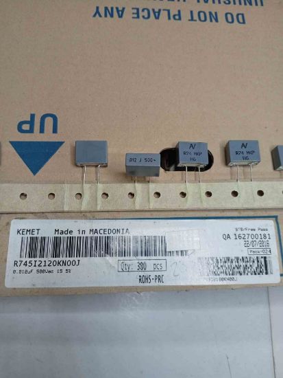 R745I2120KN00J 12NF 500VAC 15 0.05 KEMET POLYESTER KONDANSATÖR resmi