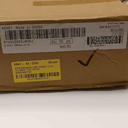 R745I2220JBH0J 22NF 500VAC 15mm %5 KEMET POLYESTER KONDANSATÖR resmi