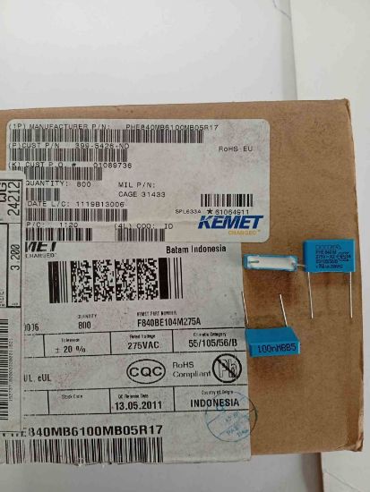 PHE840MB6100MB05R17 100NF 275VAC 15 0.2 KEMET POLYESTER KONDANSATÖR resmi