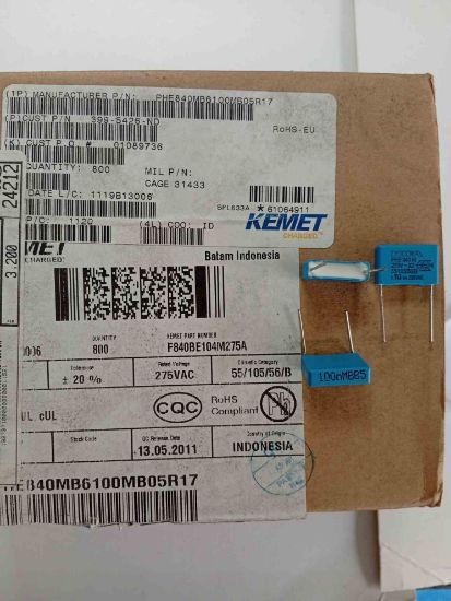 PHE840MB6100MB05R17 100NF 275VAC 15 0.2 KEMET POLYESTER KONDANSATÖR resmi