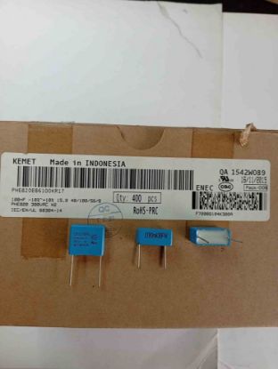 PHE820EB6100KR17 100NF 300VAC 15 0.1 KEMET POLYESTER KONDANSATÖR resmi