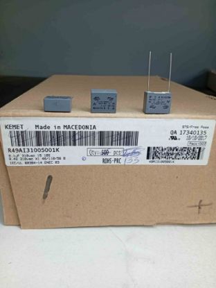 R49AI31005001K 100NF 310VAC 15 0.1 KEMET POLYESTER KONDANSATÖR resmi