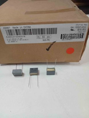R49AI31004001M 100NF 310VAC 15 20%|R.49 KEMET POLYESTER KONDANSATÖR resmi