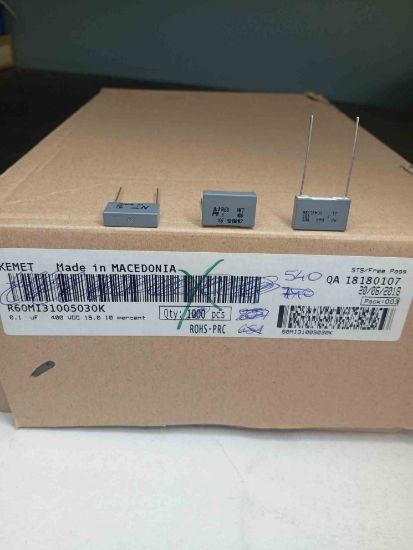 R60MI31005030K 100NF 400V 15 0.1 KEMET POLYESTER KONDANSATÖR resmi