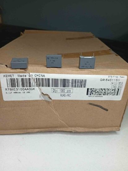 R75MI3100AA00K 100NF 400V 15 0.1 KEMET POLYESTER KONDANSATÖR resmi
