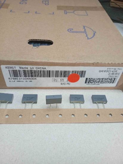 R75MI3100KN30K 100NF 400V 15 0.1 KEMET POLYESTER KONDANSATÖR resmi