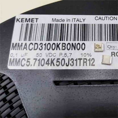 MMC5.7104K50J31TR12 100NF 50V 0.1 SMD KEMET POLYESTER KONDANSATÖR resmi
