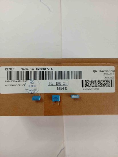 PHE450MK4470JR05 4.7NF 630V 7.5 0.05 KEMET POLYESTER KONDANSATÖR resmi