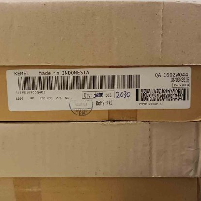 R75PD1680DQ40J 6.8NF 630V 7.5 0.05 KEMET POLYESTER KONDANSATÖR resmi