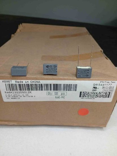 R46KI322050L2K 220NF 275VAC 15 10%|R.46 KEMET POLYESTER KONDANSATÖR resmi