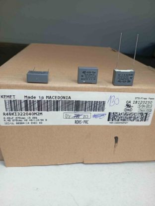 R46KI322040M2M 220NF 275VAC 15 0.2 KEMET POLYESTER KONDANSATÖR resmi