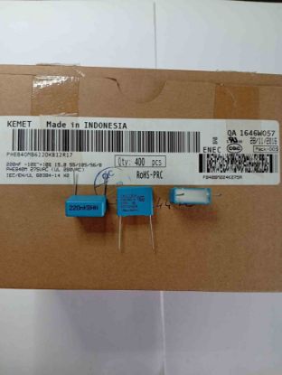 PHE840MB6220KB12R17 220NF 275VAC 15 0.1 KEMET POLYESTER KONDANSATÖR resmi