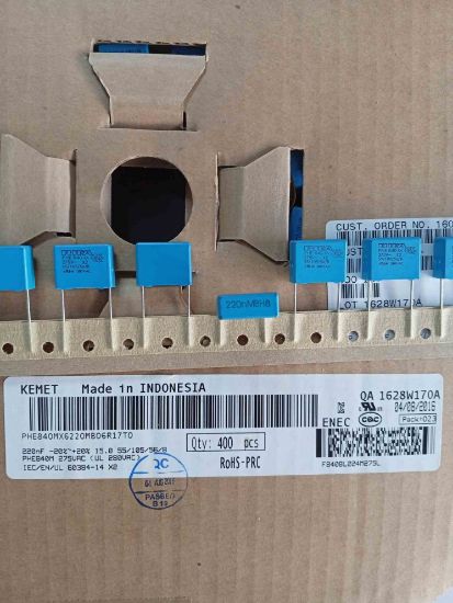 PHE840MX6220MB06R17T0 220NF 275VAC 15 0.2 KEMET POLYESTER KONDANSATÖR resmi